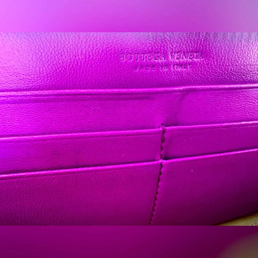 Bottega Veneta Clutch Bottega Veneta Orchid Intrecciato Zip Rare Purple wallet - Picture 11 of 14